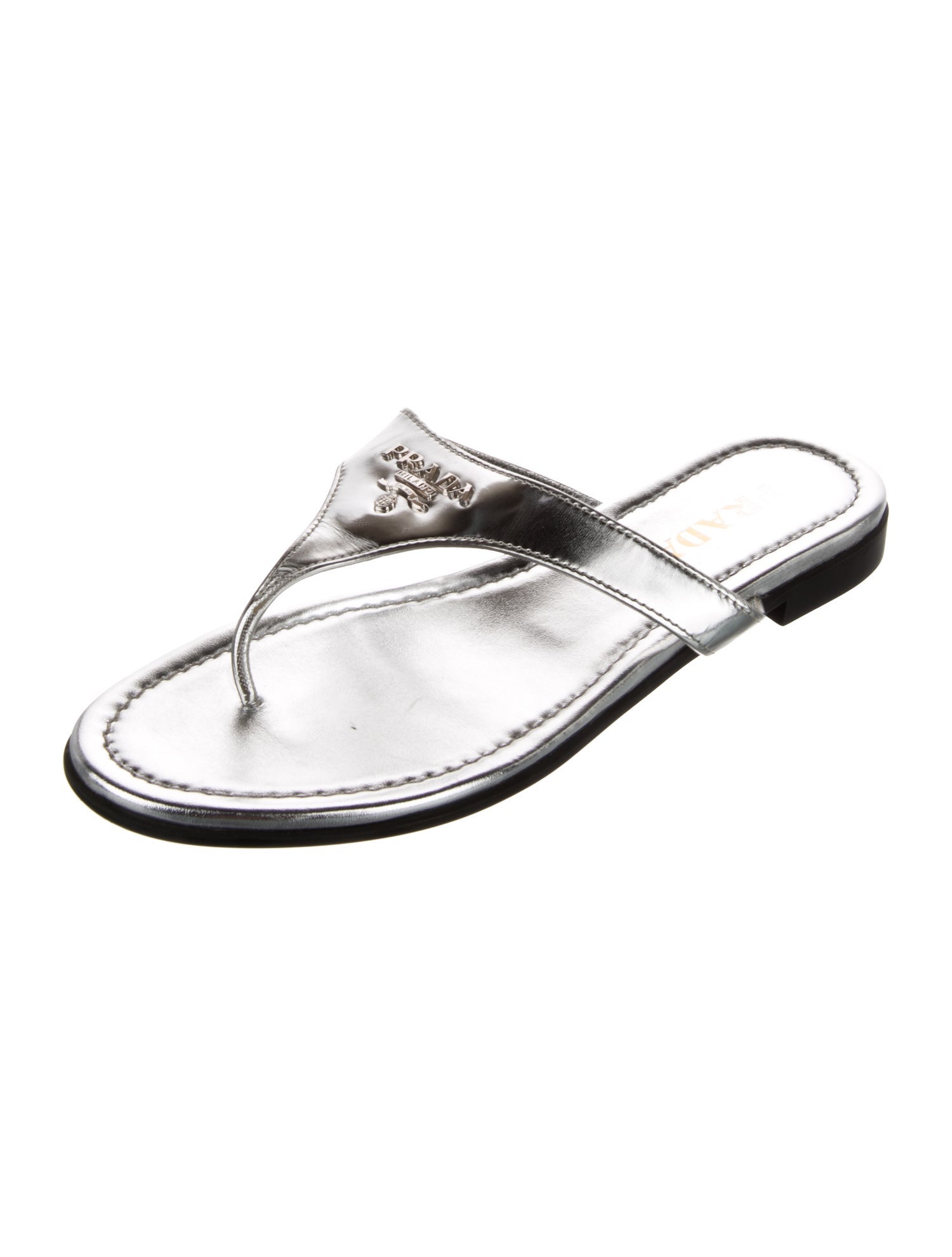 Prada Patent Leather Slides